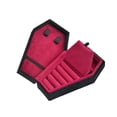 thumbnail image 4 of Caja de joyería,Joyero con forma de ataúd,decoración portátil,Estuche para guardar joyas,pendientes decorativos negros,Collares y anillos con adornos de terciopelo para decoración de, 4 of 8