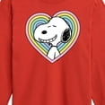 thumbnail image 3 of Peanuts - Snoopy Heart - Youth Long Sleeve Tee, 3 of 6