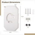 thumbnail image 4 of 2 PCS Vinyl Siding Mounting Blocks, Light Mounting Blocks with Electrical Box, Outdoor Siding Mounting Kit, Siding Mounting Plate for 1/2 Inch Lap Double and 4 Inch Siding, 4 of 5