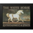 thumbnail image 2 of Jacobs, Billy 14x12 Black Modern Framed Museum Art Print Titled - White Horse, 2 of 5