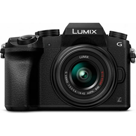 Panasonic LUMIX G7 Interchangeable Lens HD Black DSLM Camera with 14-42mm Lens