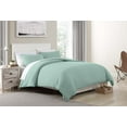 thumbnail image 3 of MHF Home Teal Heather Recylced Cotton Blend Duvet Set Size Twin, 3 of 5