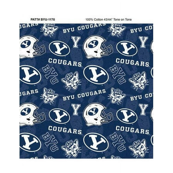 Brigham Young BYU-1178 Tone on Tone cotton