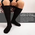 thumbnail image 5 of HNYG 5 Pairs Walking Boot Socks, Replacement Sock Liner for Orthopedic Walking Boots Walker Brace, Tube Cast Boot Surgical Leg Cover for Men Women, Black, 5 of 7
