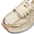 thumbnail image 4 of LUCKY STEP Lace Up Mesh Lightweight Fashion Sneakers Casual Running Shoes,Gold,Womens, 4 of 6
