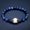 Blue & White Crown, variant on Tiger Eye Natural Stone Beaded Bracelet Elasticity Bangle Women Men Jewelry Gift-Black & White Crown