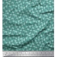 thumbnail image 1 of Soimoi Polyester Crepe Fabric Floral Block Print Fabric by Yard 52 Inch Wide, 1 of 3