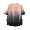 thumbnail image 4 of PNTUTB Men's Summer Fashion Trend Gradient Print Casual Crew Neck Short Sleeve Loose Comfortable Pullover Top, 4 of 5
