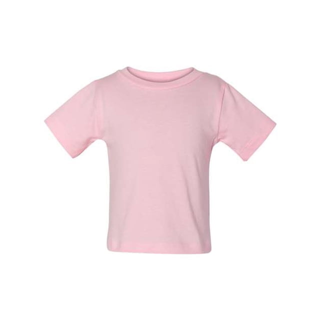 Camiseta de manga corta de Bella + Canvas Infant Jersey 12-18MOS ROSA bella lienzo 3001B