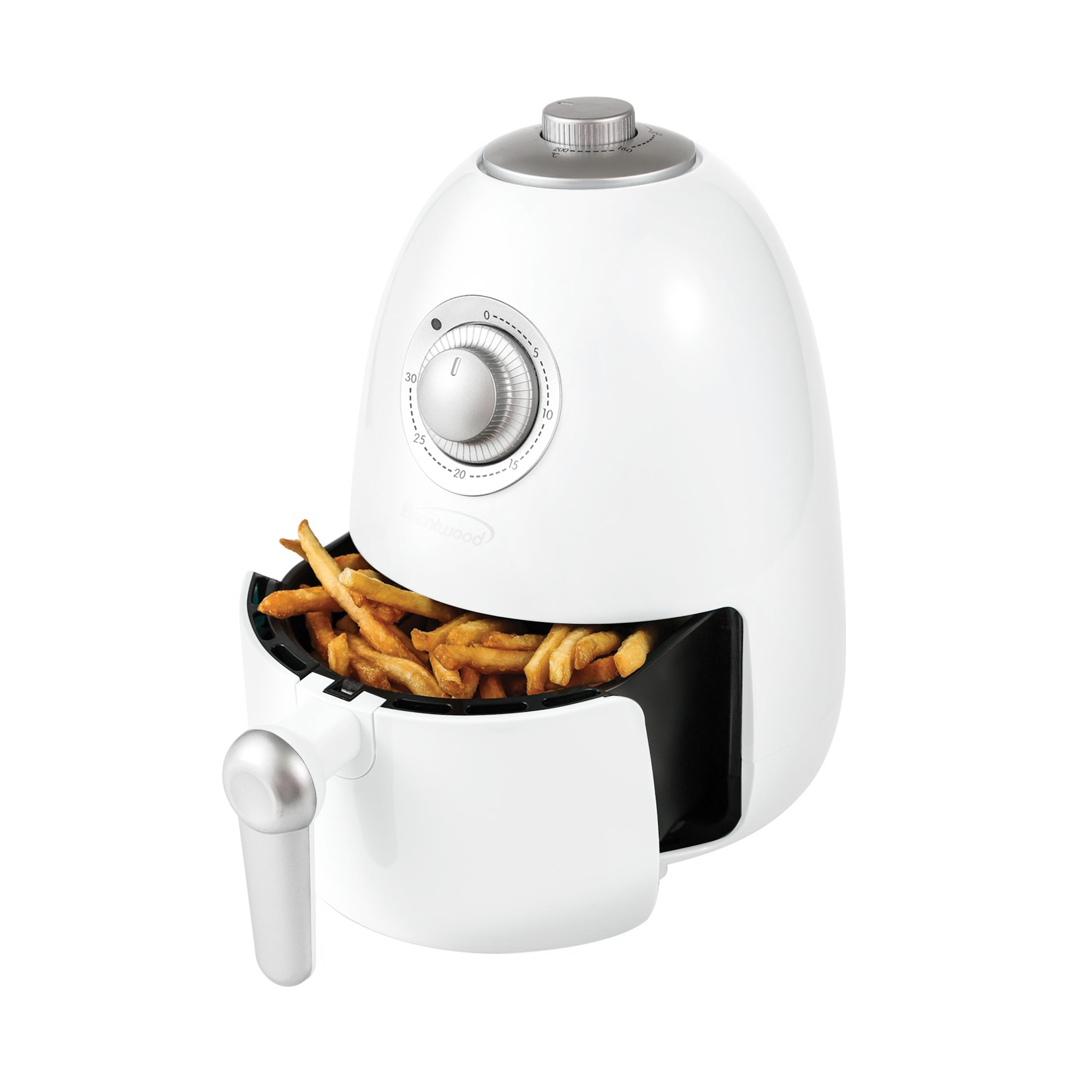 Btwd 2 Quart Small Electric Air Fryer in White with Timer and
