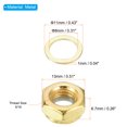 thumbnail image 2 of Uxcell Skateboard Lock Nuts Set 5/16 Skateboard Truck Axle Washers Spacer Hardware Repair Kit, Gold 2 Set, 2 of 4