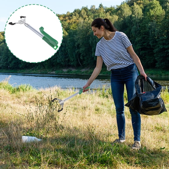 BESTOYARD 1Pc Metal Pole Trash Clamp with Strong Grip for Cleaning and Garbage Collection