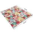 thumbnail image 3 of Pioneer Flower Floral Print Pattern Blanket,Comfortable Soft Lamb Wool Throw Blanket,All Season,Warm Lightweight Blankets for Sofa Bed Couch Living Room Chair,50"x60", 3 of 4