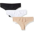 thumbnail image 2 of Calvin Klein Women's Invisibles Thongs, Black, Large, 2 of 2