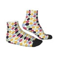 thumbnail image 3 of Bingfone Polka Dot Design Patterned Men'S Women'S Casual Cotton Socks, 3 of 9