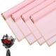 thumbnail image 1 of 20pcs Papel de Regalo para Ramo de Flores 23 Pulgadas, Borde Dorado Rosa Pastel, 1 of 1