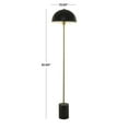 thumbnail image 4 of DecMode 62" Umbrella Style Black Floor Lamp with Black Metal Shade, 4 of 15