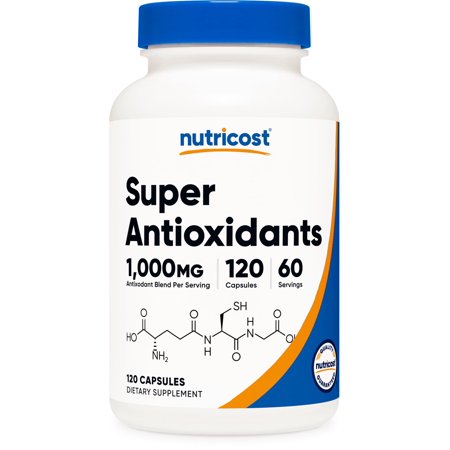 Nutricost Super Antioxidants (1000mg) 120 Capsules - Antioxidant Supplement for Men and Women 60 Servings