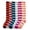 STRIPE, variant on 6-PACK Couver Women's Comfort Plush Soft Knee High Socks, Stripes Pattern, 9-11