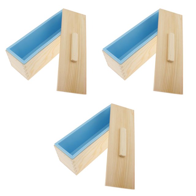Caja de Madera de Silicona 1200ml para Pasteles de Navidad Juego de Herramientas para Manualidades Macarena Pan de molde de jabón