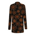 thumbnail image 3 of EGNMCR Cardigan Mode Femme Halloween Imprimé Manches Longues Veste Cardigan Femme Manteau Polyester, 3 of 6