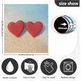 thumbnail image 4 of Beach Valentine Hearts Dishwasher Magnet Cover Appliances Sticker Decorative Magnetic Refrigerator Wash Machine Cover Decal for Home Kitchen Cabinet Decor 23"x26", 4 of 6
