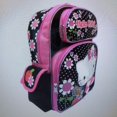 thumbnail image 3 of Backpack - Hello Kitty - Flowers Black/Pink Large School Bag Girls16" New 052811, 3 of 6