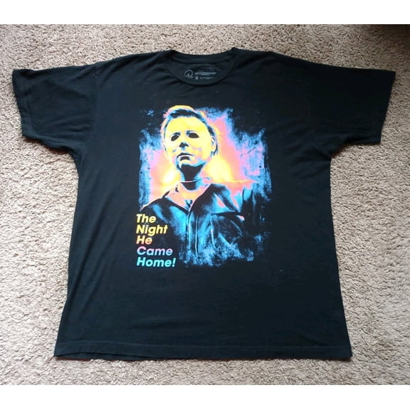 Michael Myers Halloween T-Shirt Men's XL Black Short Sleeve