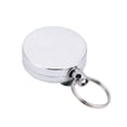thumbnail image 4 of 2Pcs Llavero Retráctil Llavero Antirrobo Carrete Retráctil Cordón Retráctil y Mosquetón Llavero Retractil Cable de Alambre de Acero Antirrobo Llavero anti-perdida Carabiner Camping 4cm Plata Ecomeon no, 4 of 6