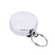thumbnail image 4 of 2Pcs Llavero Retráctil Llavero Antirrobo Carrete Retráctil Cordón Retráctil y Mosquetón Llavero Retractil Cable de Alambre de Acero Antirrobo Llavero anti-perdida Carabiner Camping 4cm Plata Ecomeon no, 4 of 6