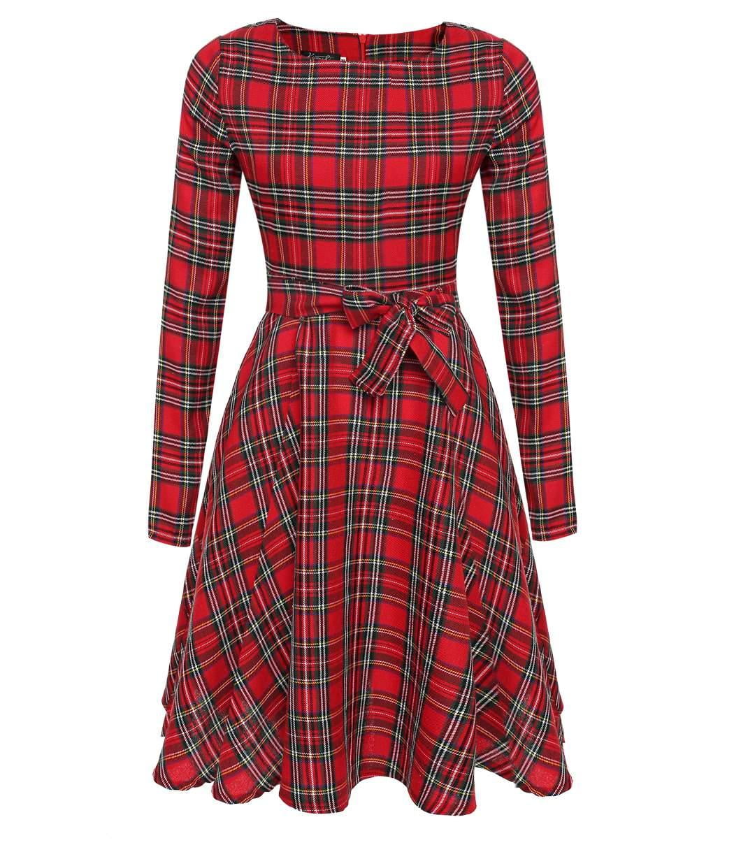 ladies tartan dress