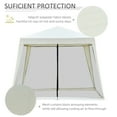 thumbnail image 4 of Outsunny 10’ x 10’ Cream White Pop-up Outdoor Canopy, UV Protection, 4 of 10