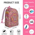 thumbnail image 3 of Folk Style Traditional Mandala School Backpack, Vintage Ethnic Boho Canvas Daypack with Sacred Pattern for Women, 3 of 5