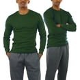 thumbnail image 4 of ToBeInStyle Men's Medium Weight Long Sleeve Waffle Knit Classic Thermal Shirt, 4 of 5