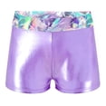 thumbnail image 4 of Girls Ballet Dance Sets Sequins Sleeveless Gymnastics Leotard And Shorts Outfits Sports Unitard Stage Costumes, 4 of 5