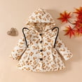 thumbnail image 2 of WUANDIXFA Baby Jacket Toddler Winter Coat Newborn Fleece Clothes Infant Sweater Newborn Girl Kids,Light Yellow,6-9 Months, 2 of 9