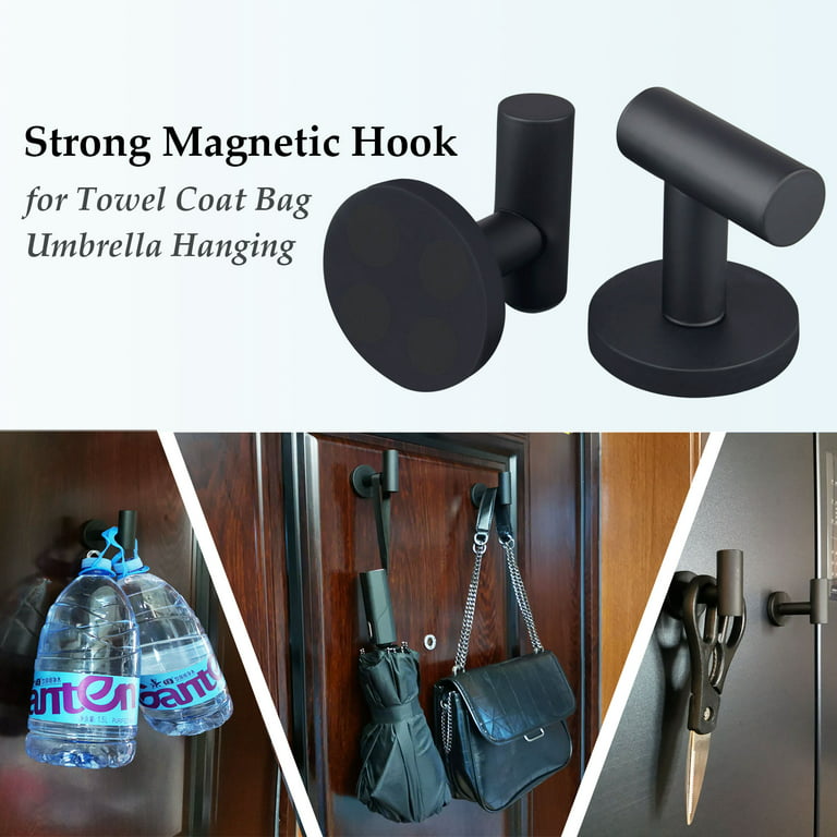 MUTUACTOR Strong Magnetic Coat Hooks,Heavy Duty Rubber Coated