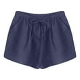 thumbnail image 6 of ibuvkizy Womens Shorts Clearance,Casual Summer Shorts for Women,Women's Shorts High Waist Linen Loose Thin Wide Leg Linen Shorts,Comfy Short Pants Drawstring Elastic Waist Pocketed Shorts, 6 of 6