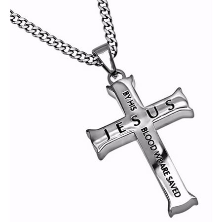Necklace-Iron Cross-By His Blood (24)
