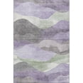 thumbnail image 2 of Addison Rugs Mayfield Premium Machine Washable Transitional Waves Purple Rectangle Rug, 2'6" x 3'10", 2 of 7