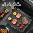 thumbnail image 4 of Panini Press Grill, Gourmet Sandwich Maker, Electric Indoor Grill with Non-Stick Cooking Plate And Removable Drip Tray, Easy to Clean, Stainless Steel, 4 of 8