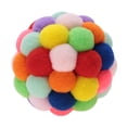 thumbnail image 2 of Cat Toys Balls, Cat Pom Pom Balls Cat Toys Interactive Playing Chewing Toys Colorful Soft Fuzzy Balls with Bell for Indoor Cats and Kittens Exercise Interactive Training Tool, 2 of 8