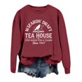 thumbnail image 4 of Venzia Women Halloween Crewneck Sweatshirt, Black Long Sleeve Pullover Top, Casual Fall Graphic Sweatshirt, 4 of 4