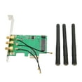 thumbnail image 4 of Tarjeta adaptadora Mini PCIE a PCIE PCB de recepción de señal fuerte y duradera 3 antenas Excelente rendimiento Tarjeta vertical Mini PCIE a PCIE para computadoras LHCER Otros, 4 of 8