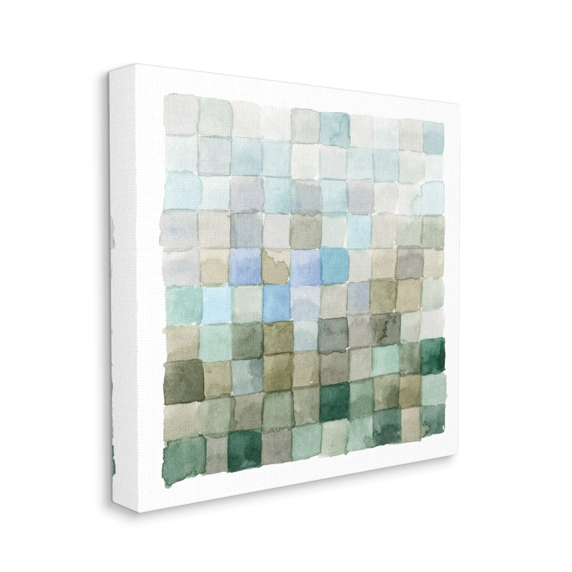 Stupell Industries Earth Tones Watercolor Detail Square Shape Pattern Canvas Wall Art, 36 x 36, Design by Emma Caroline