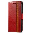 thumbnail image 5 of Case for Motorola Moto Edge X30 Cover Leather Wallet Folio Case Book Design Flip Magnetic Closure - Red, 5 of 5