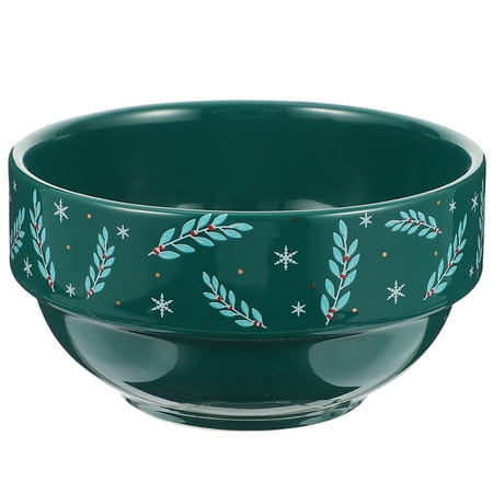 

1 Pc Christmas-theme Serving Bowl Household Non-slip Bowl Christmas Rice Bowl