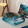 thumbnail image 5 of jejeloiu Sea Animal Turtle Zipper Twin Comforter Sets with Fitted Sheet and 2 Pillowcases Kids,Under The Sea Ocean Style Zipper Bedding Set,Reversible,4 Pieces, 5 of 7