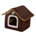 thumbnail image 3 of Casa para gatos Fernando con cojín interior marrón L, 3 of 8