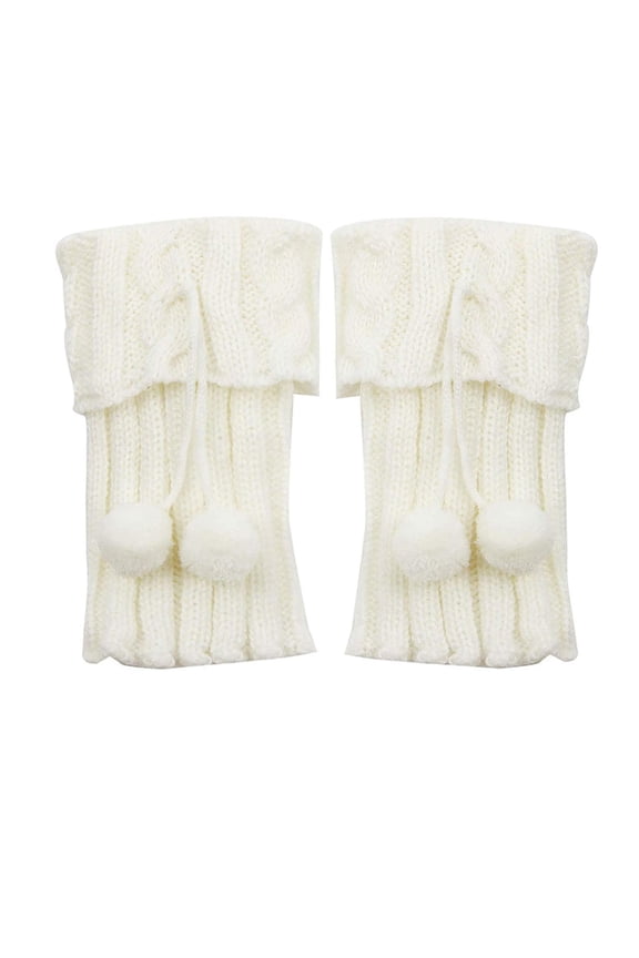 Womens Boot Cuffs Topper Socks Knit Winter Warm Soft Leg Warmers Multicolour Boot Cover Work Casual Accessories